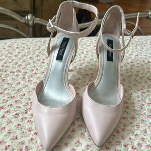 Baby Pink Size 8 Ankle Strap Pumps worn once